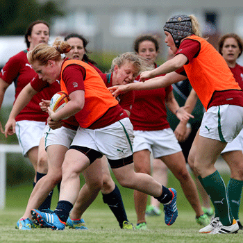 Munster prop Fiona Hayes during training this week in Marcoussis